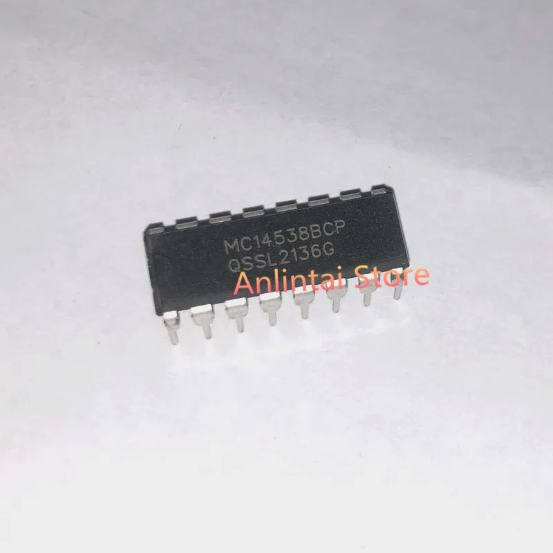 10PCS MC14538BCP DIP16  Original  Multivibrator  Monostable Type 16 Pin  Plastic