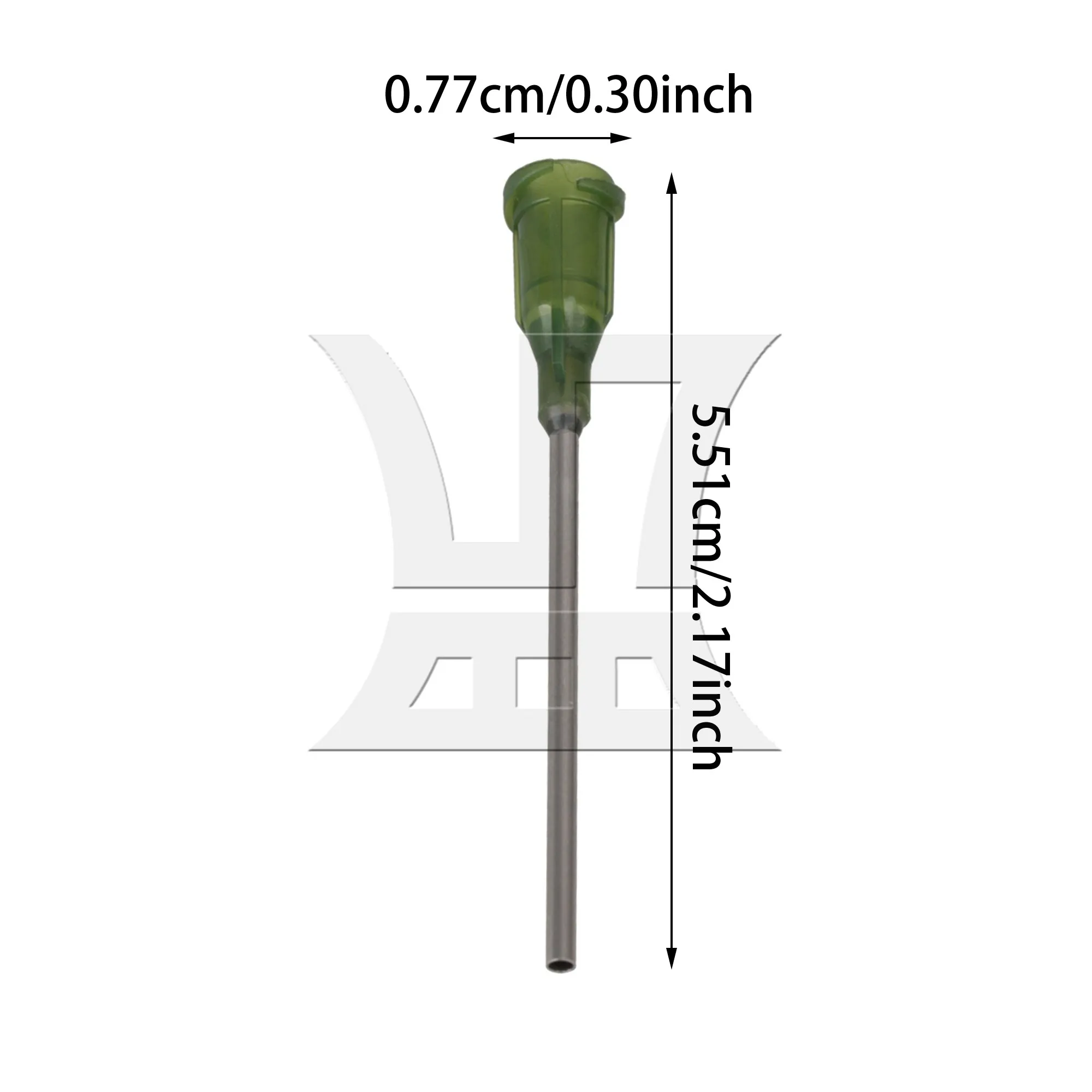 CNBTR 1pc Dispensing Blunt Tip 1.5inch Olive Color Mobile Phone Button Dispensing Needle Print Dispensing Needle