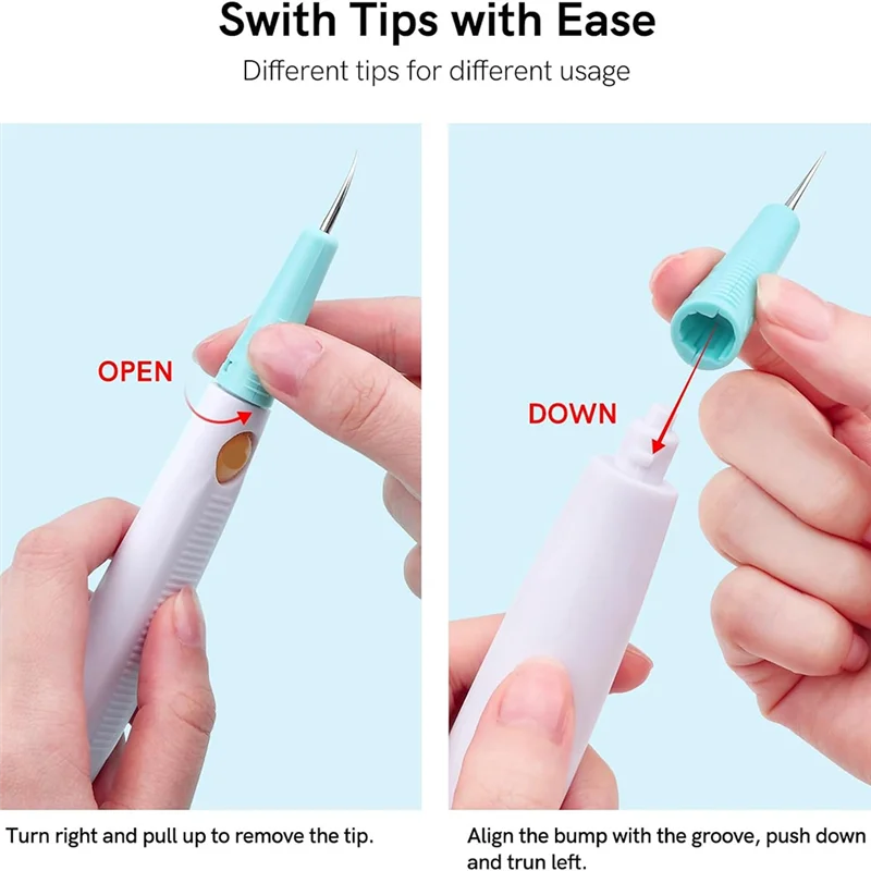 Kit de herramientas para esculpir papel VO y cepillo troquelado para hacer tarjetas, herramientas de flores de papel para crear flores dimensionales