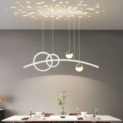 Restaurant Pendant Lights, Modern and Minimalist Bar Lighting Fixtures Long Table Lights Creative Restaurant