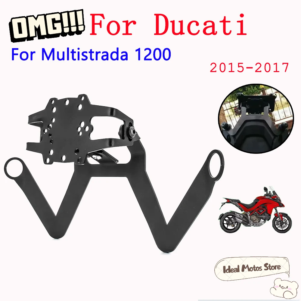 

Motorcycle Accessories For Ducati Multistrada 1200 Mts1200 2015 - 2017 GPS Navigator Bracket Mobile Phone Handlebar Frame
