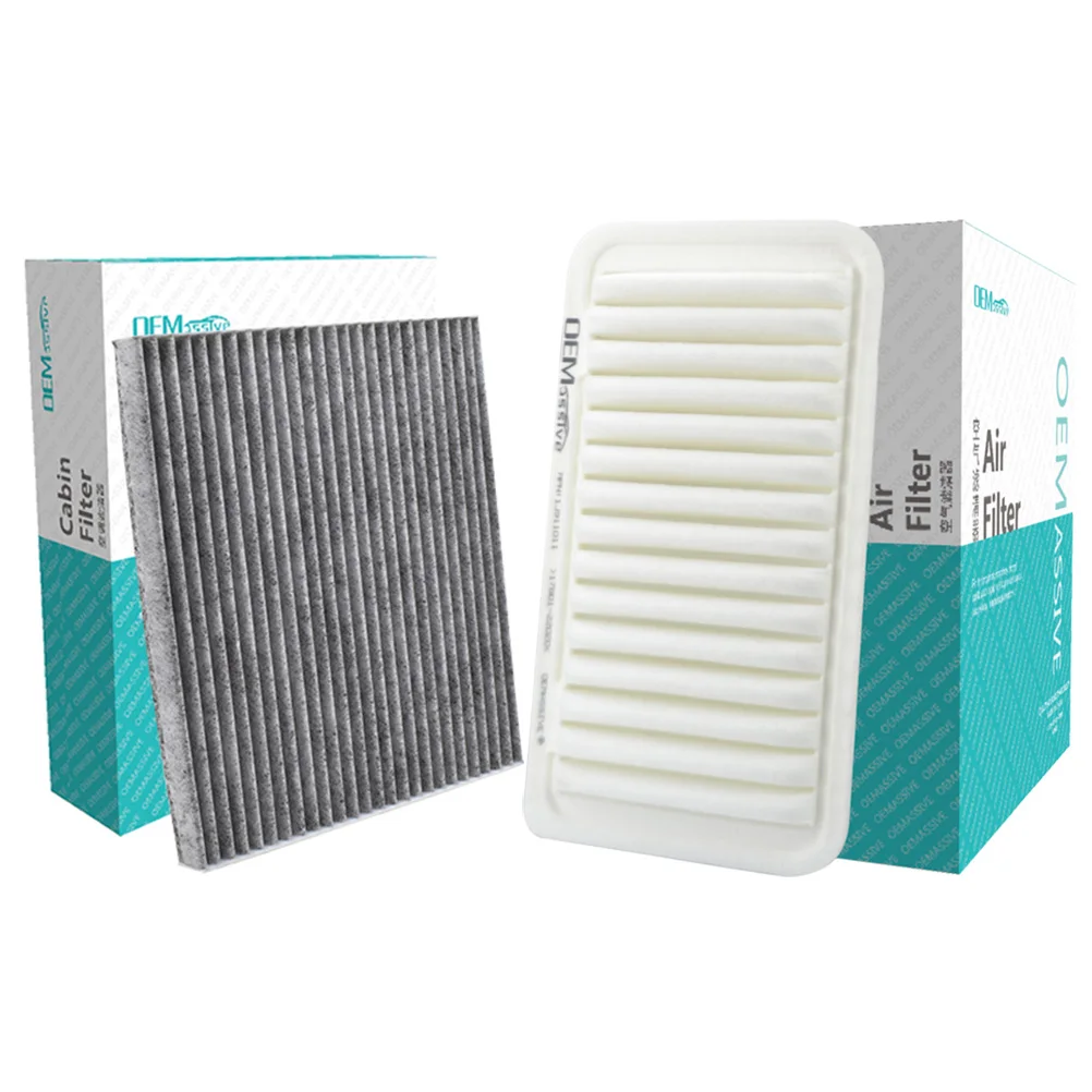 17801-22020 88568-02020 Car Parts Engine Cabin Air Filter Combo Set For Toyota Corolla Matrix E130 2003 2004 2005 2006 2007 2008