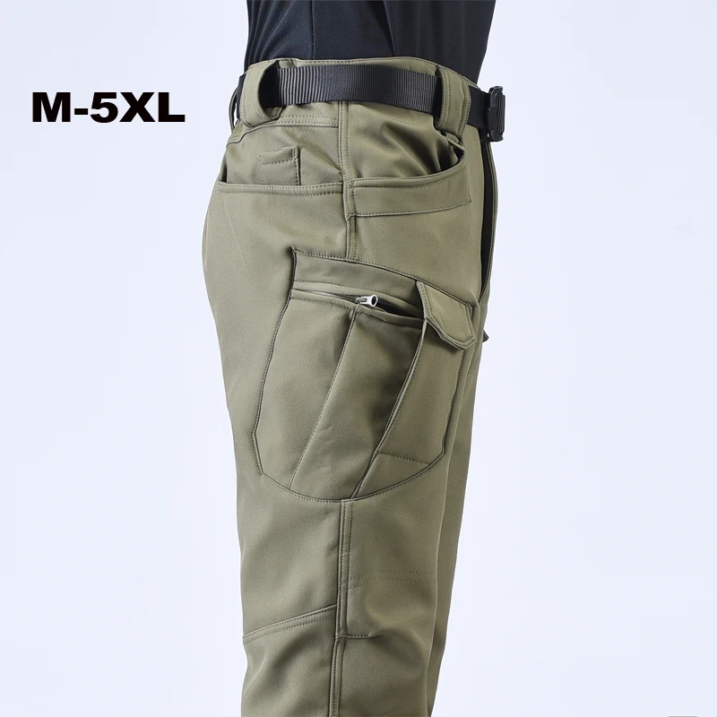 Tactical Cargo Pants Men's Outdoor Combat Camping Hiking Cmlibing Hunting Trousers Casual Multi Pockets Elastic Work Joggers