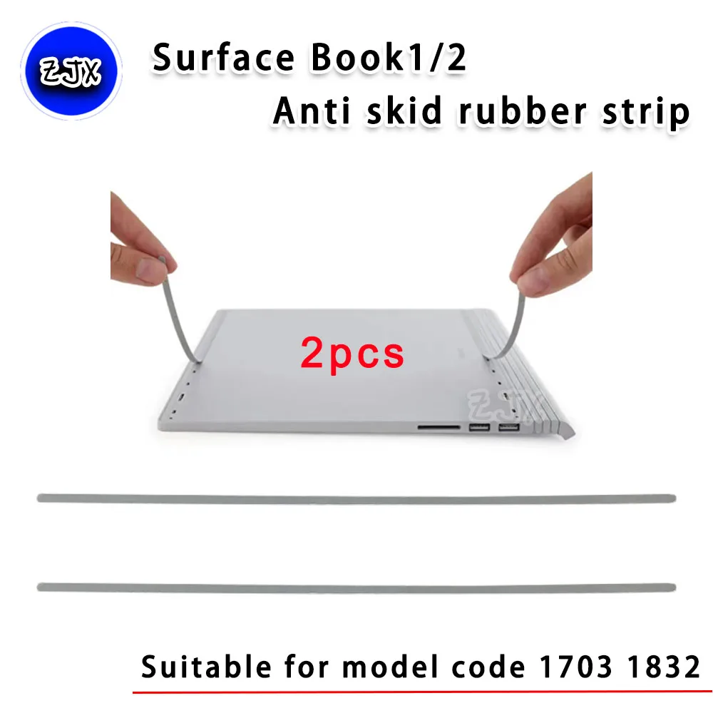 2pcs/New Microsoft Surface Book1/2 13.5inch Back Cover Anti-skid Strip D Shell  1703 1832 Book Rubber Feet