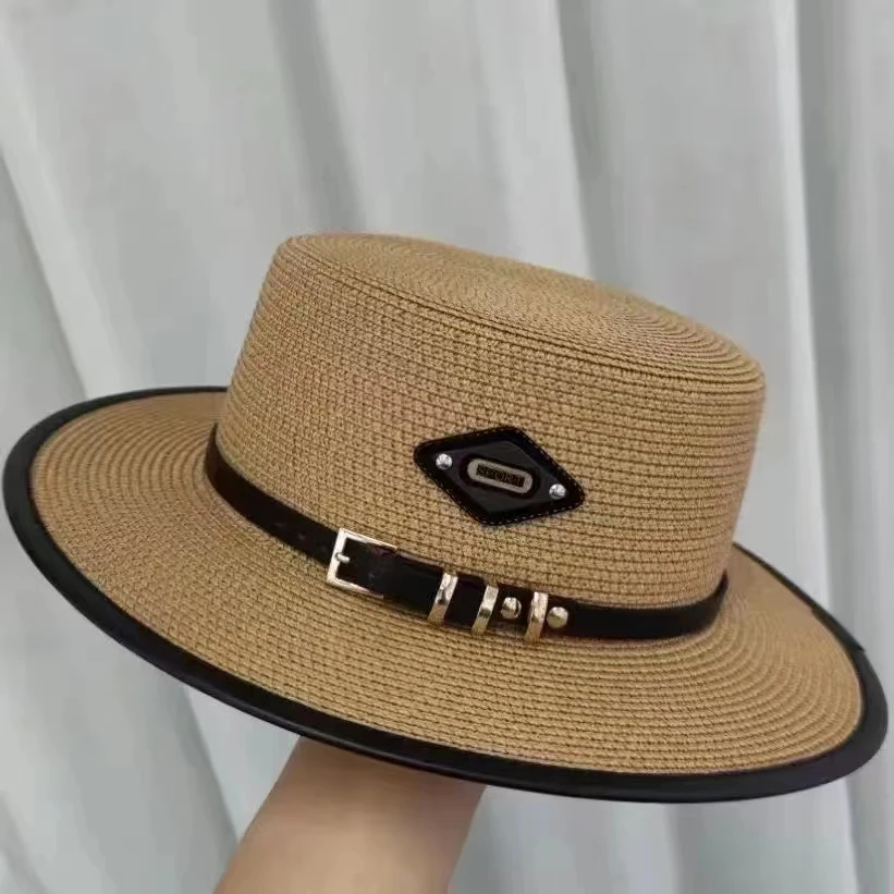 Summer Hats for Women Wide Brim Casual Beach Sun Hat Women Summer Straw Hat Sunscreen Block UV Protection Panama Bow Cap