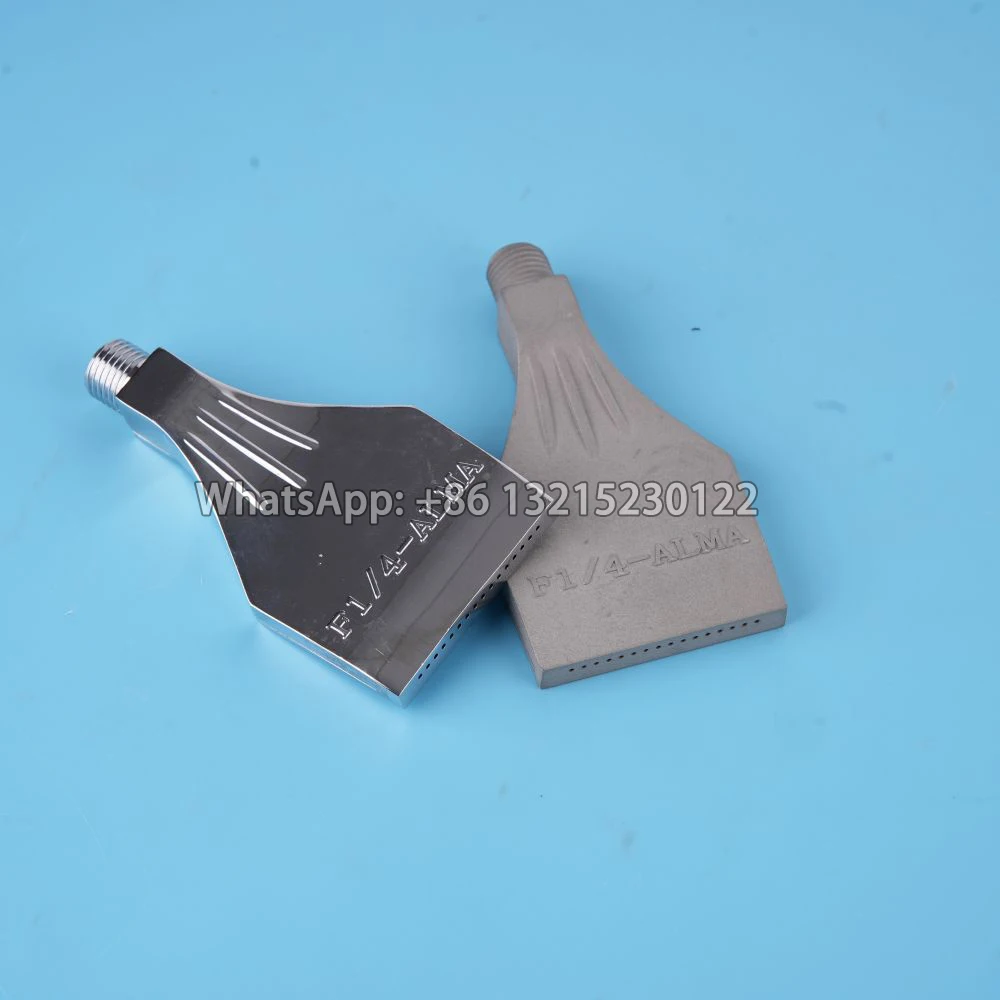 Metal Air Blow Flat Nozzle, Aluminum Alloy Blow Jet, Paint Nozzle, 1/4 BSPT, F1/4-ALMA, Dust Removal