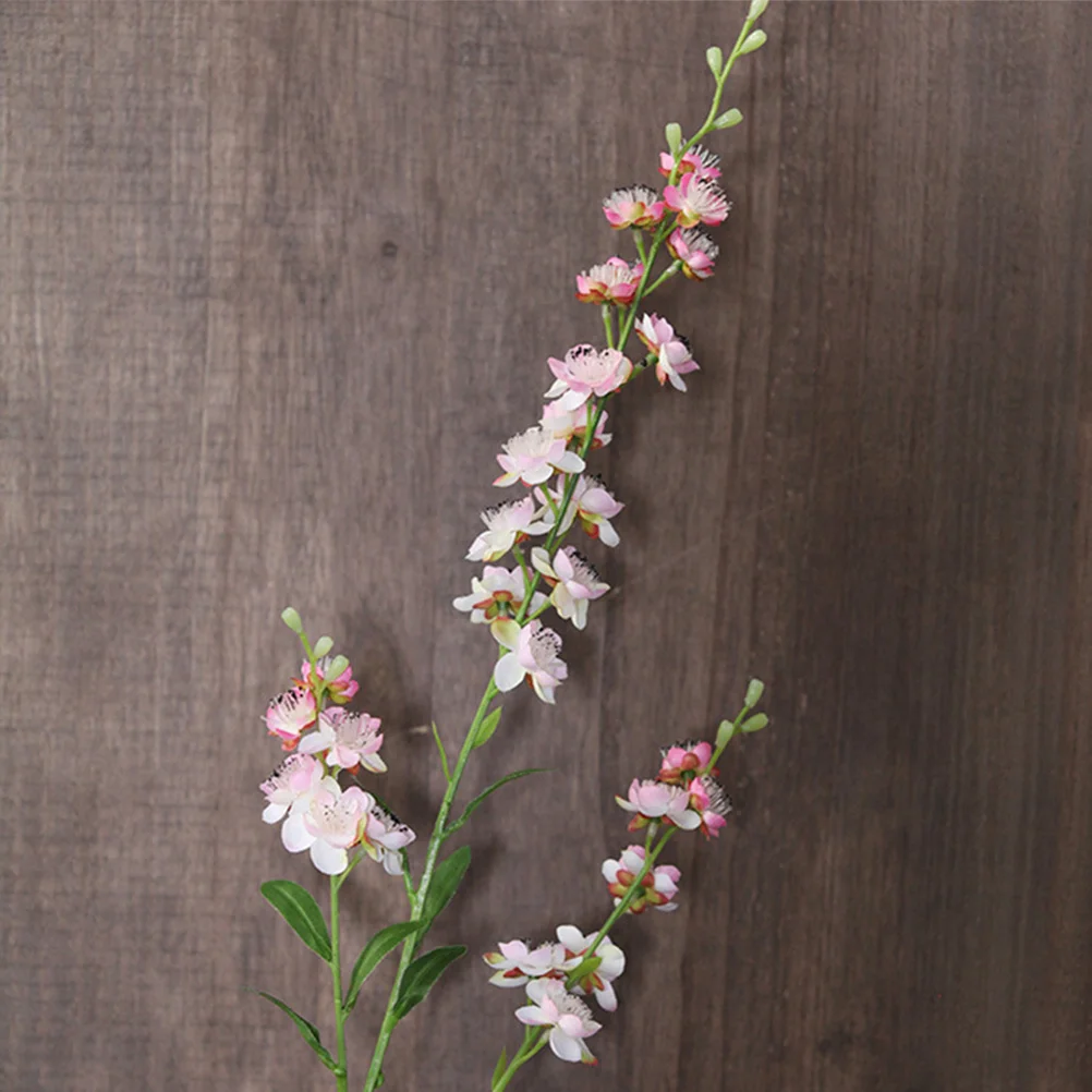 

5Pcs Simulation Silk Flower Branches Artificial Cherry Blossom Wedding Party Table Centerpieces Fall Fake Flower Decorations
