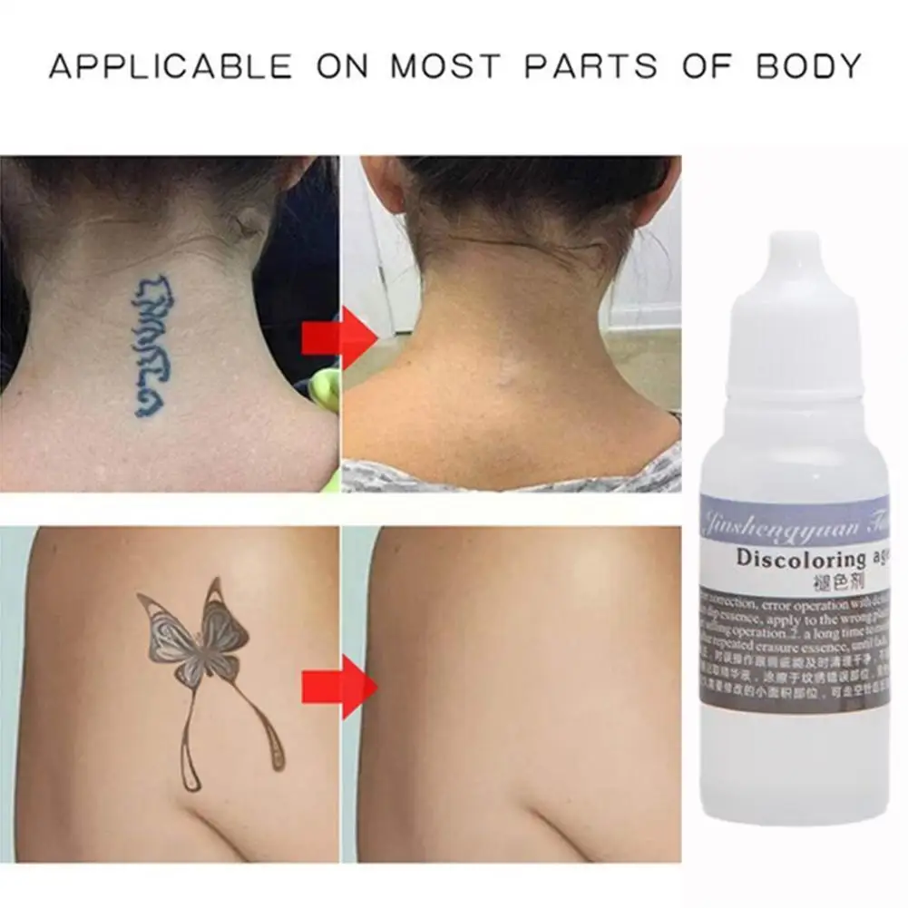 Pigmento indolor Fading Agent, Removedor De Tinta De Tatuagem, Creme De Correção Rápida, Removedor De Textura, Suprimentos De Tatuagem, Soro Liso L7Q8