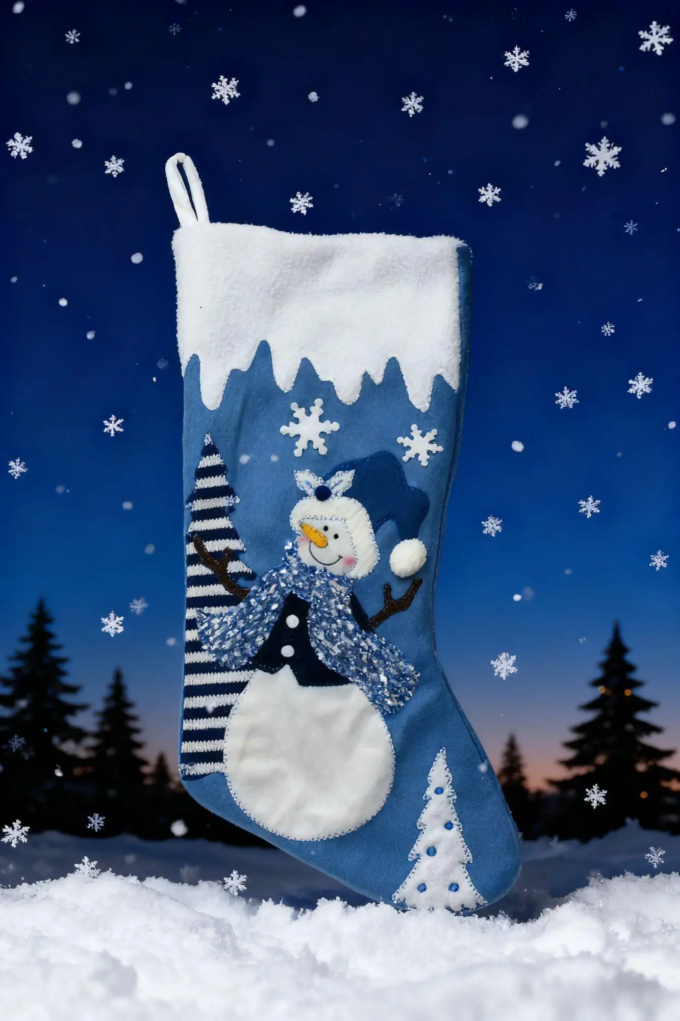 

Christmas Gift Stockings Santa Claus Snowman Elk Hanging Socks for Kids Treats Candy Bag Christmas Tree Decoration