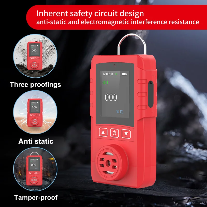 RTTPP Portable Handheld Oxygen Hydrogen Sulfide Sulfur Dioxide Leak Detection Monitor NH3 O2 H2S SO2 Smart Sensor Gas Detector