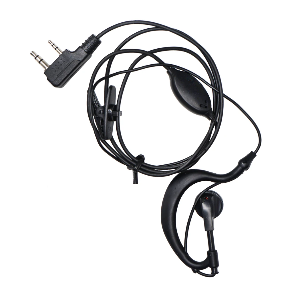 Walkie Talkie Headset Kopfhörer 2 Pin K Port Zwei Weg Ham Radio Lautsprecher Mic Ohrhörer Für Baofeng BF-888S UV5R UV82 BFR5 Kopfhörer – Detail 2