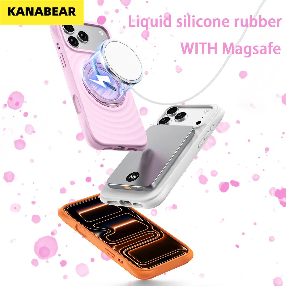 

Phone Case with 360° Rotating Metal Stand for iPhone17/16ProMax,Liquid Silicone,MagSafe,All-in-One Full Protection