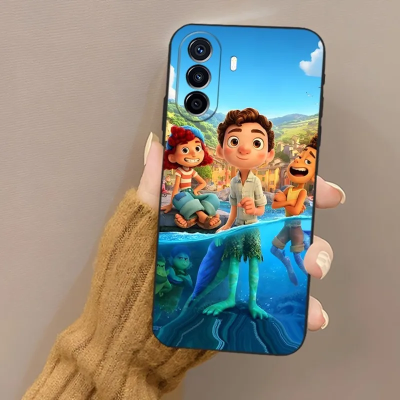 Disney Luca Phone Case Fundas For Huawei P50 Lite P30 P40 P20 P10 Mate 60 40 Pro Plus Psmart Z 6 7 9 Coque