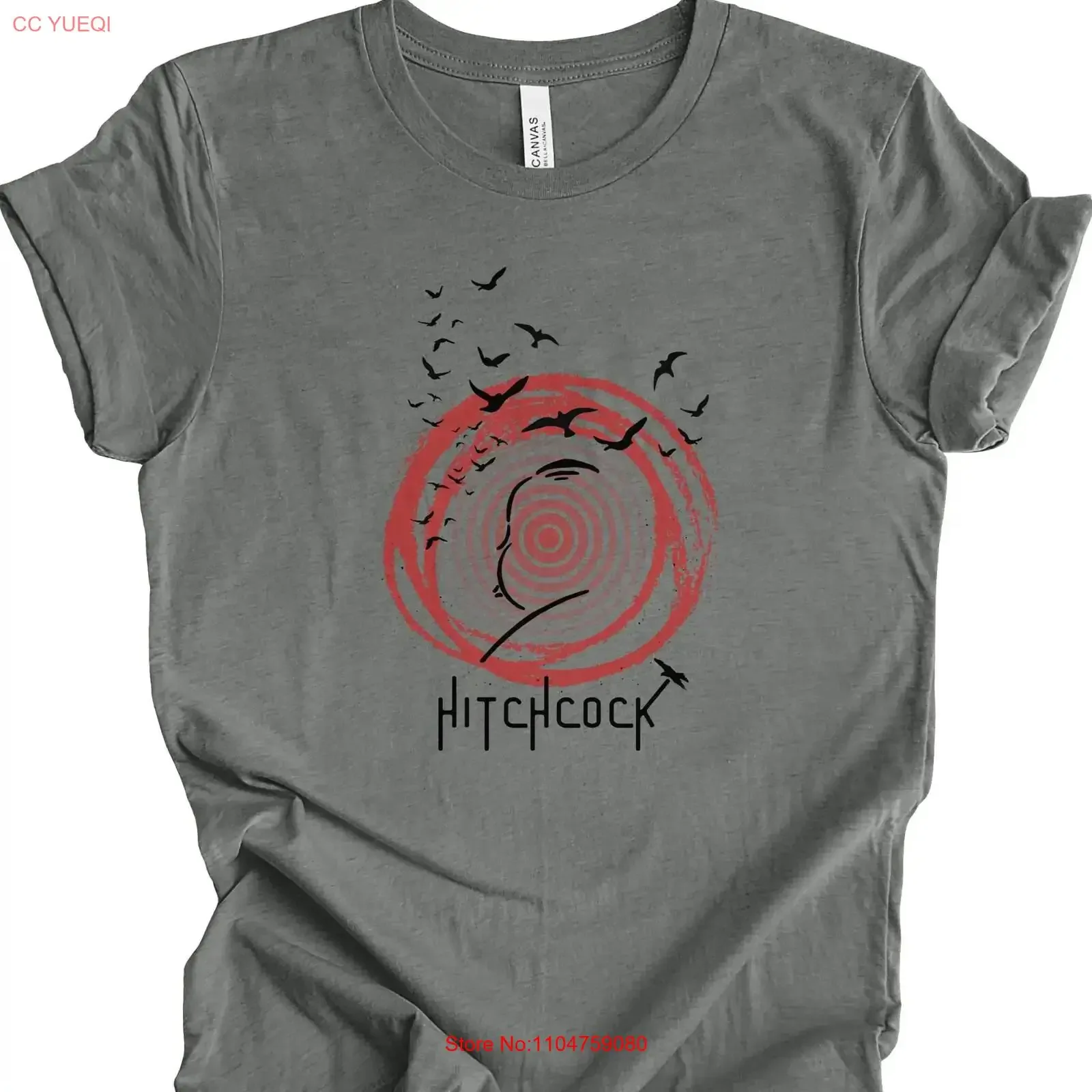 Alfred Hitchcock The Birds T Shirt Horror Movie Classic Film Vintage Cinema Top Scary Apparel vintage Washed