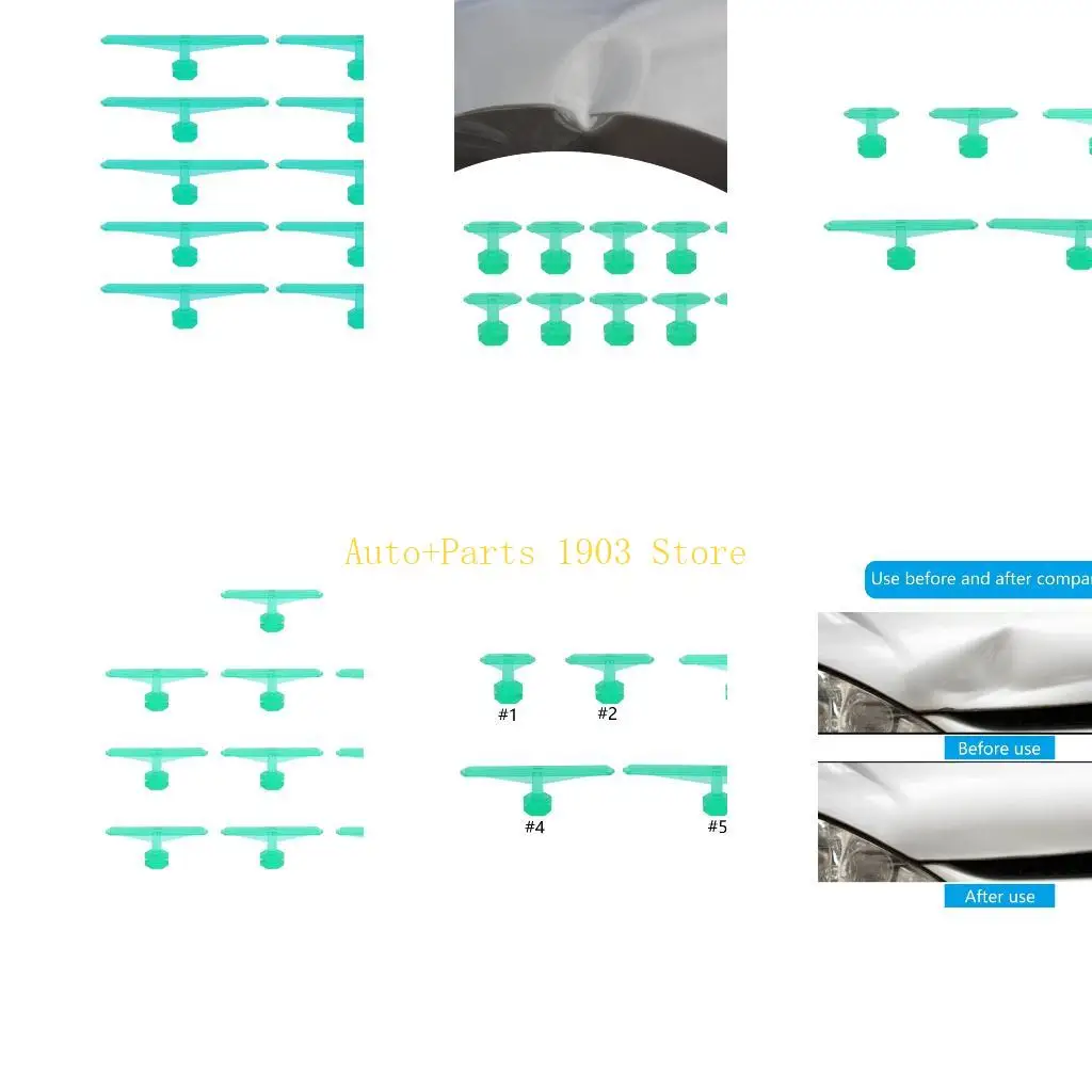 

E21C Plastic Step Tab Dent Repair Tool Dent Removal Tab for Heat Glues Application