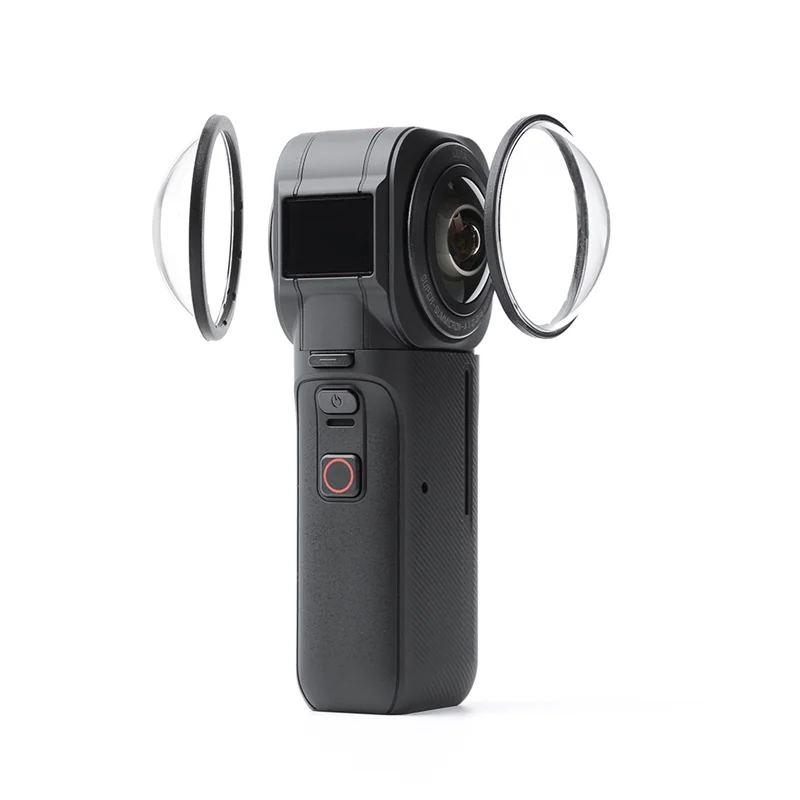 Para Insta360 ONE RS 1 pulgada 360 lente cubierta antipolvo lente cubierta protectora a prueba de polvo Protector de lente de cámara-VVNB