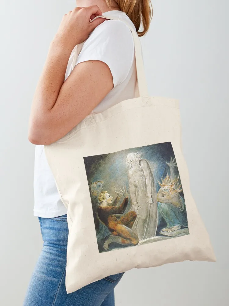 The Witch of Endor (Blake) Tote Bag free delivery bags Woman shopper bag tote bag woman Canvas Tote