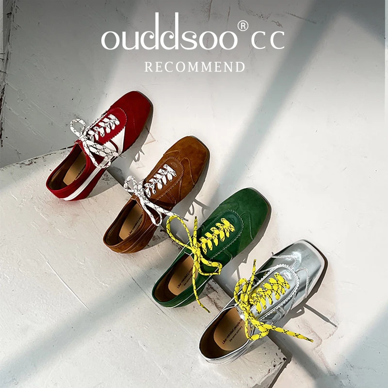 

Ods Genuine Leather Lace Up Platform Spring Winter Casual Shoes Brand Increased Classics Sneakers Women Vulcanized Shoes Lady
