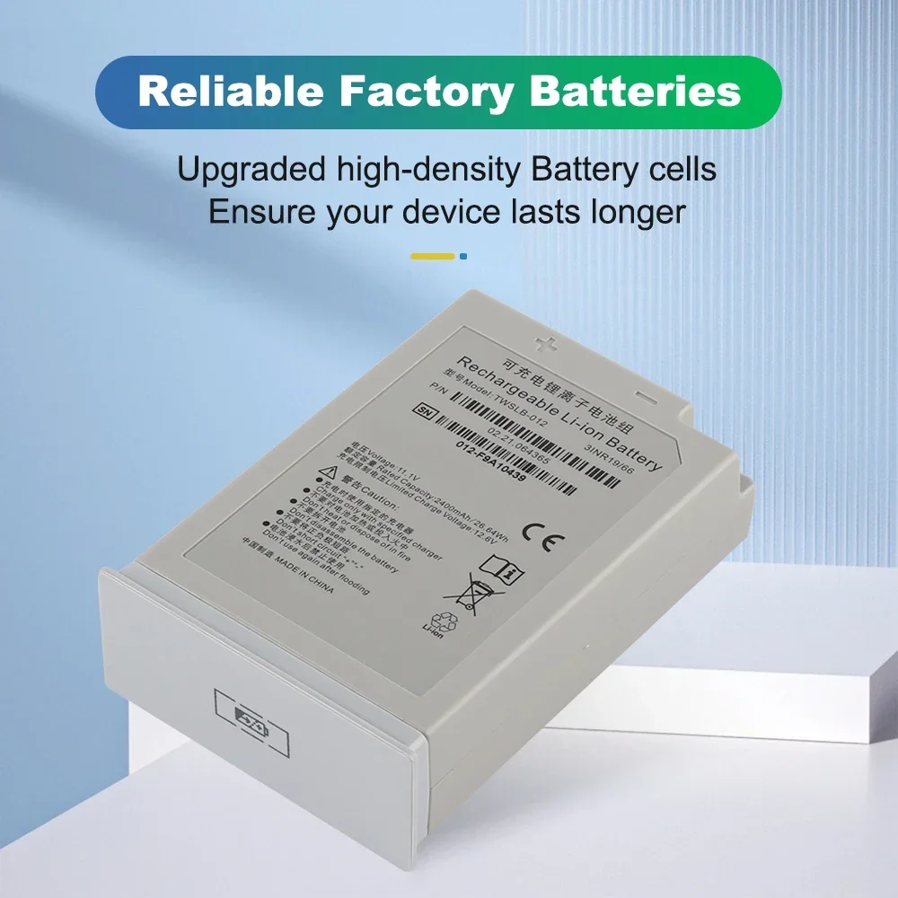 TWSLB-012 2400mAh Rechargeable Li-ion Battery For  EDAN IM12 IM20 IM3