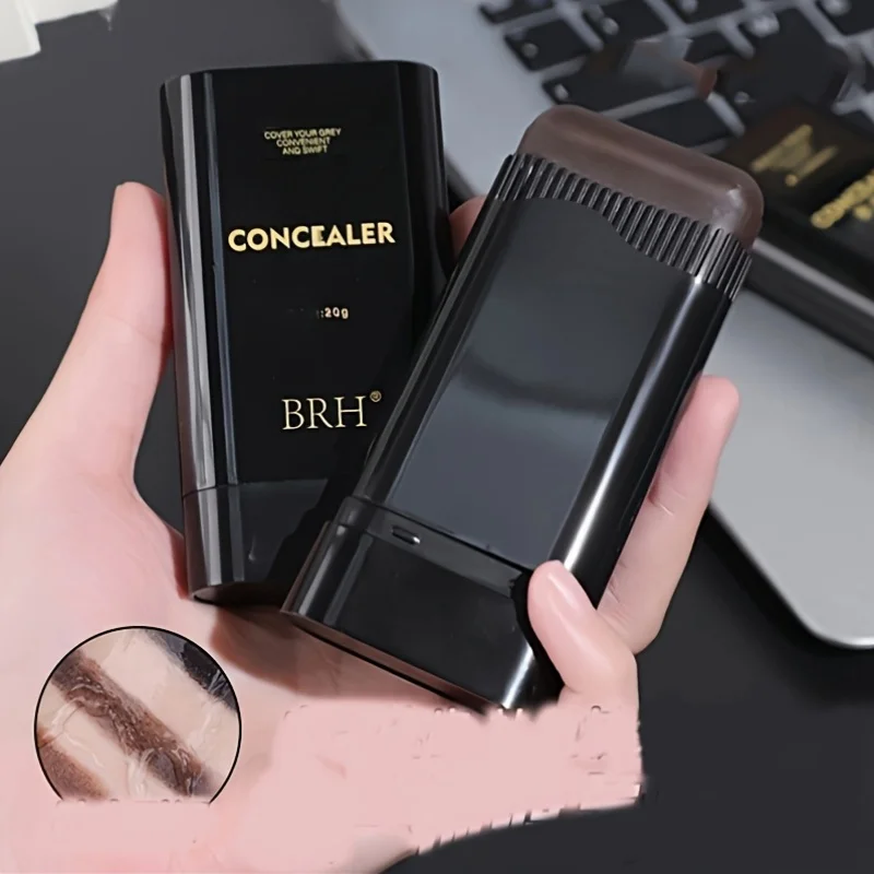 عصا لون الشعر الرمادي السريع 20 جرام - تغطية رمادية دائمة وطويلة الأمد، سهلة الاستخدام، عصا صبغ الشعر المحمولة مع أداة تطبيق #5