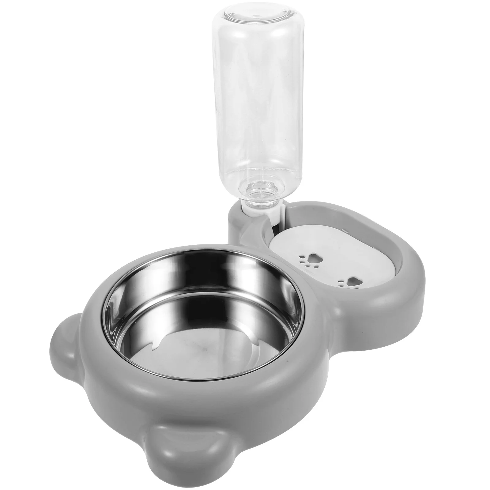 

Pet Feeding Bowl Durable Stainless Steel Cat Food Bowls Automatic Water Dispenser Neck Protection Slow Suitable