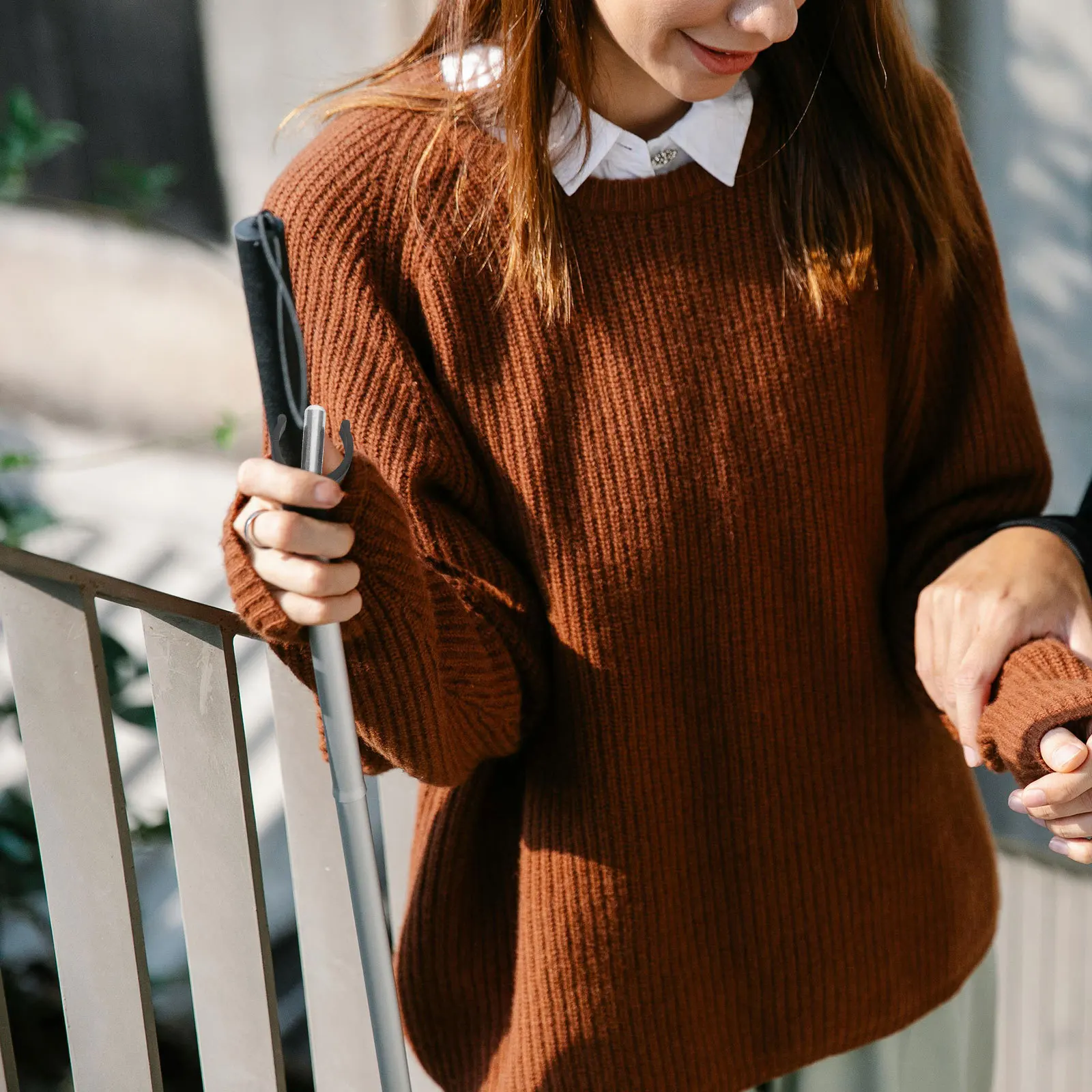 12 قطعة أقفال دبوس قصب الثقيلة C-شكل مشبك للمشي العصي العكازات استبدال إصلاح كليب خفيفة الوزن التنقل المعونة