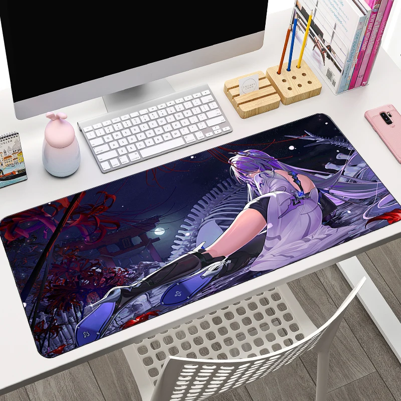 Honkai Star Rail Acheron Mouse Pad Laptop Gaming Accessories Mousepad XXL Purple Anime Girl Desk Mat PC Kawaii Gamer Cabinet Mat