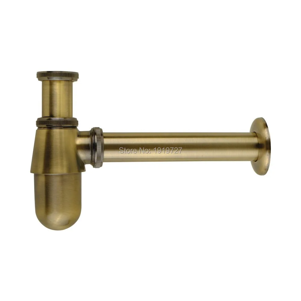 Bagnolux New Arrival Promotions Antique Bronze Bathroom Basin Sink Tap Bottle Trap Drain Kit Waste P-TRAP Siphon