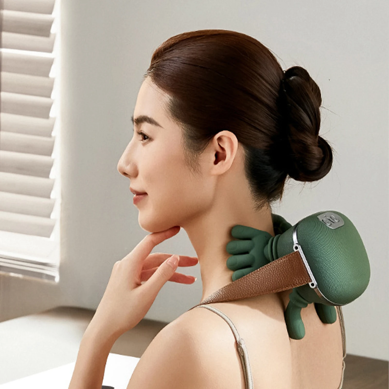 الرقبة الكتف مدلك 3-Level آلة تدليك عنق الرحم الأنسجة العميقة شياتسو الظهر بيونيك اللاسلكية التعب الإغاثة الاسترخاء العضلات جديد