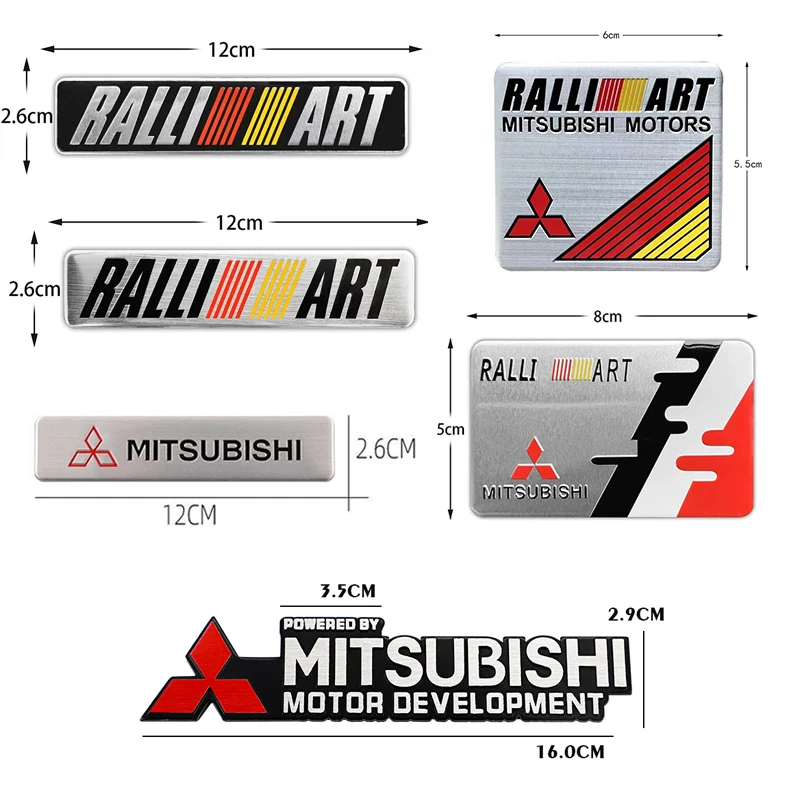 ميتسوبيشي شعار ملصقات معدنية جسم السيارة الجذع الزخرفية مائي لميتسوبيشي ASX أوتلاندر لانسر غراندز ديليكا باجيرو كولت