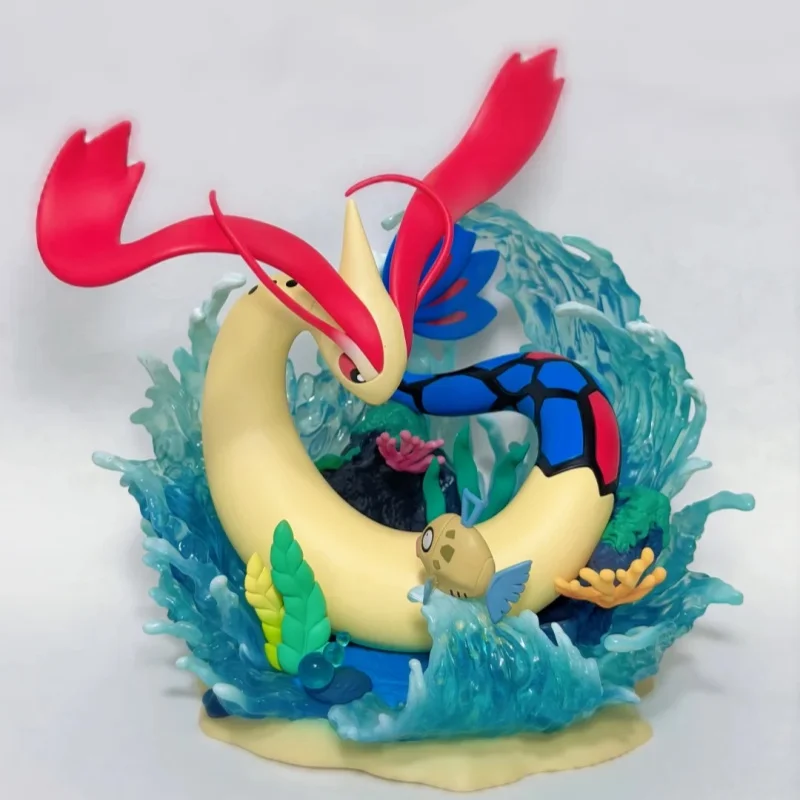 Funism Pkm Milotic Feebas Figure Collectible Statue Desk Decor Gift For Fans Kawaii Anime New Toy Mini Pvc Model Cute Gift