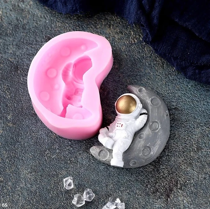 

Space 3D Astronaut Silicone Molds Space Theme Party Cake Decoration Baking Mold Diy Plaster Epoxy Resin Molds