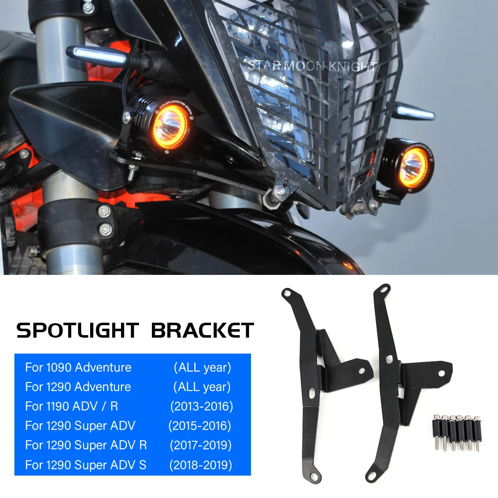 

Fog lamp Spotlight Auxiliary Bracket For 1090 1290 Adventure 1190 1290 Super ADV R S 2015 2016 Accessories Spot Light Support