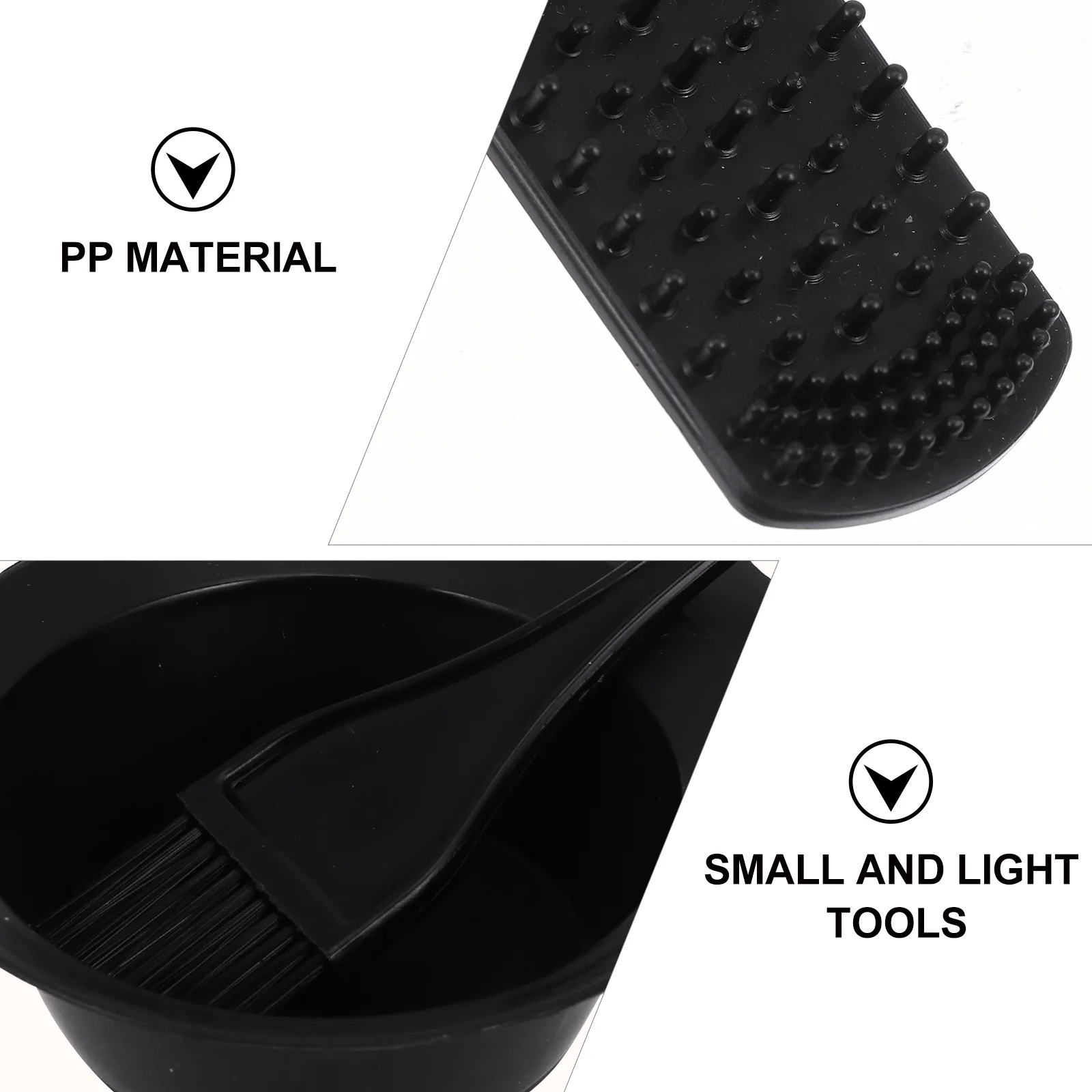 

11Pcs Hair Dyeing Tool Supply Home Salon Coloring Brush Bowl Set Ear Caps Durable Compact Hair Coloring Tool Kit