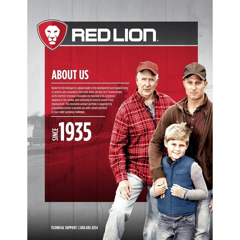 Red Lion RJS-100-PREM 1 HP, 23 GPM, 115/230 Volt, Premium Cast Iron Shallow Well Jet Pump, Red, 602208, 9.1 x 17.8 x 9.1 inches