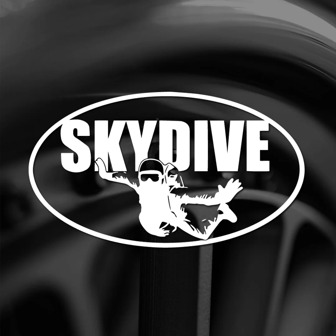 1pc Skydiving-Skydiver Sticker-Decal Style Skydiving Fun Parachuting Vinyl Decal Sticker Car Waterproof Car Decal Bumper Decal