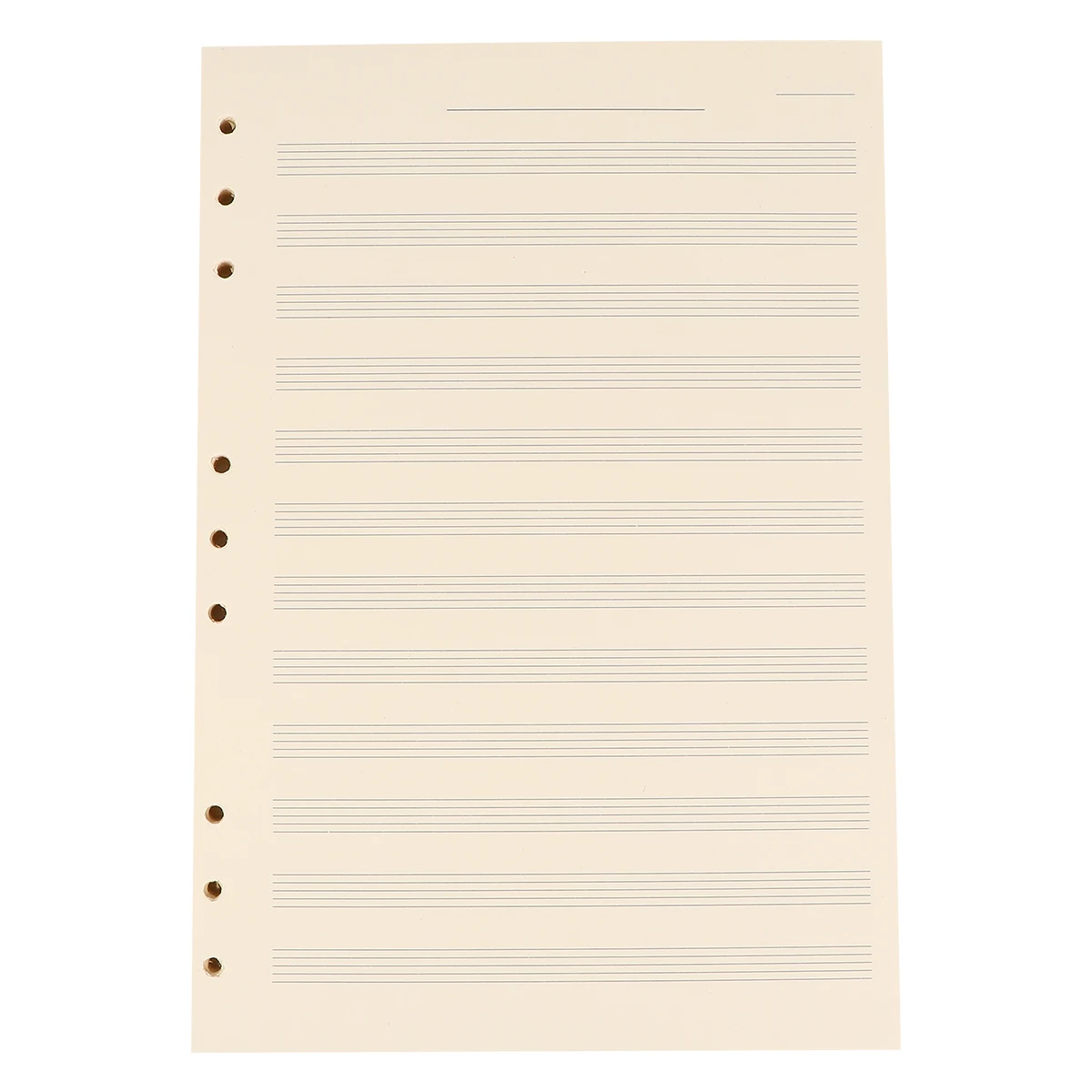 100 hojas de recambios de manuscrito, 2mm, 12 filas, sin pelusa, composición musical, recambio de práctica, papel de hojas sueltas para personal de estudiantes