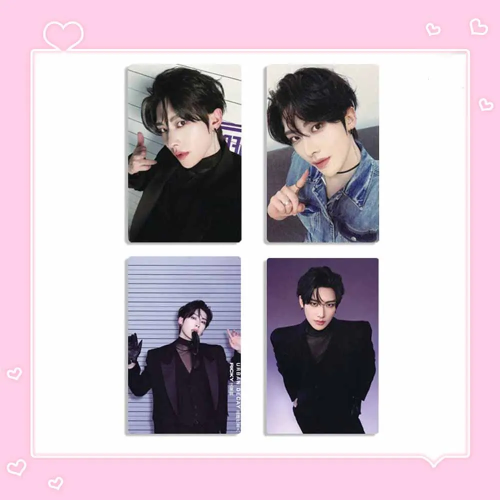 4Pcs/Set ZB1 RICKY Endorsement Photocards Double Sides Print Fashion Lomo Cards Ins Style Postcards Fans Collection Gifts