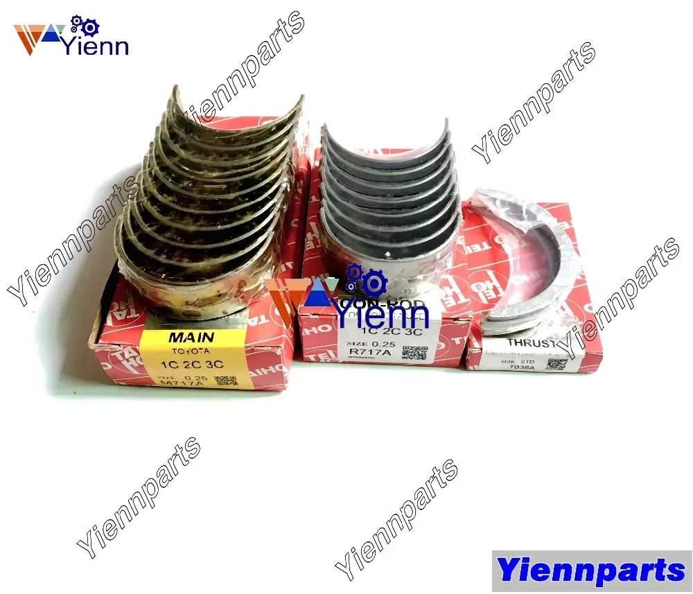 For TOYOTA 2C 2C-T 2CT Engine Overhaul Re-ring Kit Full Gasket Kit Piston Ring Bearing Set 13101-54060 Fit Carina CT196 CT198