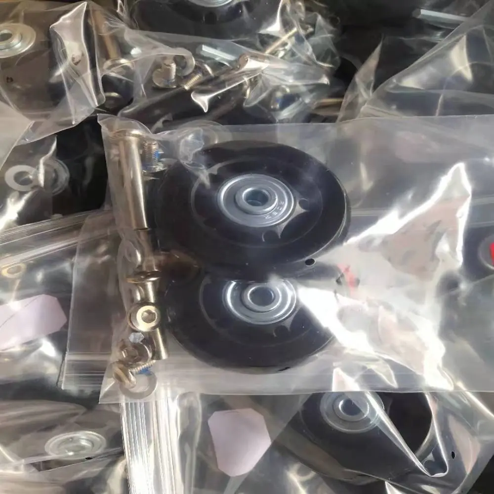 Flexible Replacement 40mm/43mm/54mm/60mm/64mm/70mm Suitcase Parts Axles Axles Repair Kit Travel Luggage Wheels With Screw