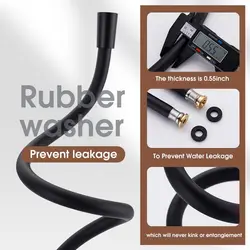 1.5M/2M/3M/4M PVC Flexible Shower Hose High Pressure Shower Tube for Bathroom Shower Head Plumbing Anti Winding Shower Pipe