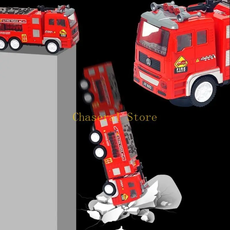 E7CE Creative Play Play Garbage Truck Motor Toy com Bump Automatic and Go Action Home Acessório para idades crianças e família