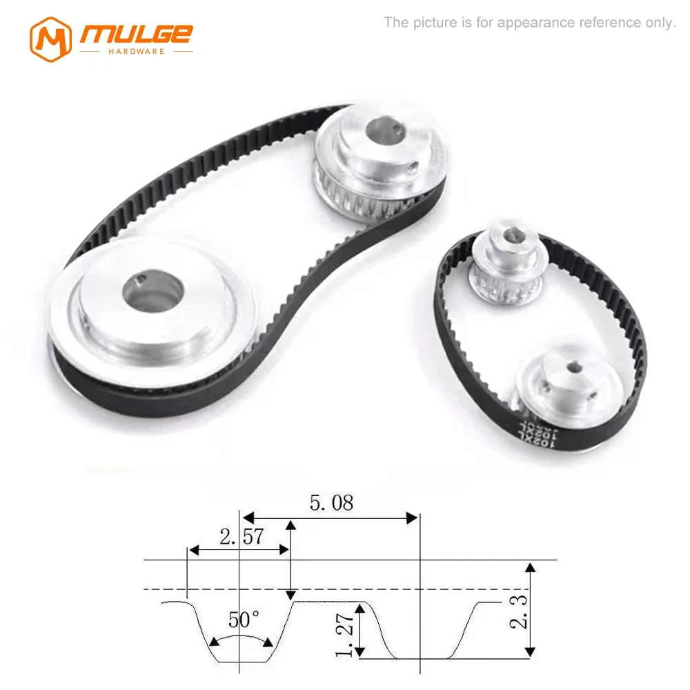 XL Timing Belt 274XL/276XL/278XL/280XL/282XL/286XL/290XL- 380XL Width 6/8/10/12.7/15/20mm Rubber Closed Loop Synchronous Belt