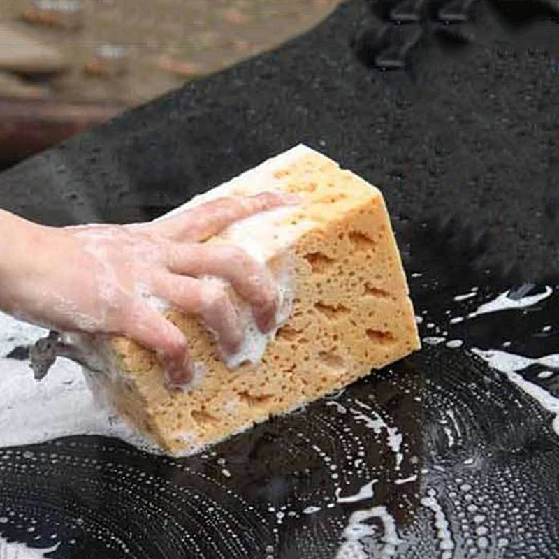 Bloque de esponja para lavado de coches, suministros de limpieza para coche, herramienta de esponja de panal de gran tamaño, 2 uds.