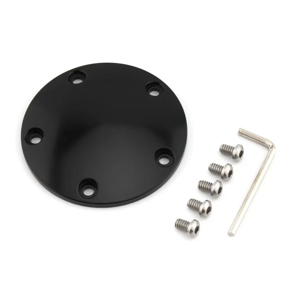 5Holes Domed Timing Points Cover For Harley Twin Cam Softail Dyna Touring 99-17 Chrome