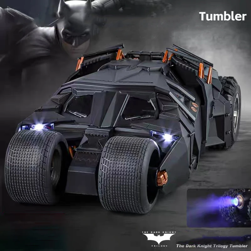 1:18 Batmobile Tumbler Alloy Model Car Toy Diecasts Metal Casting Sound and Light Car Toys For Children Vehicle