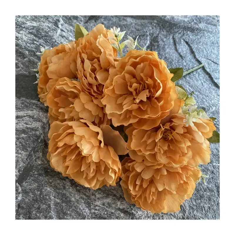 Simulation Seven Peony Silk Flowers Bouquet Home Living Room Table Decoration Wedding Decoration Artificial Flowers Fake Flower