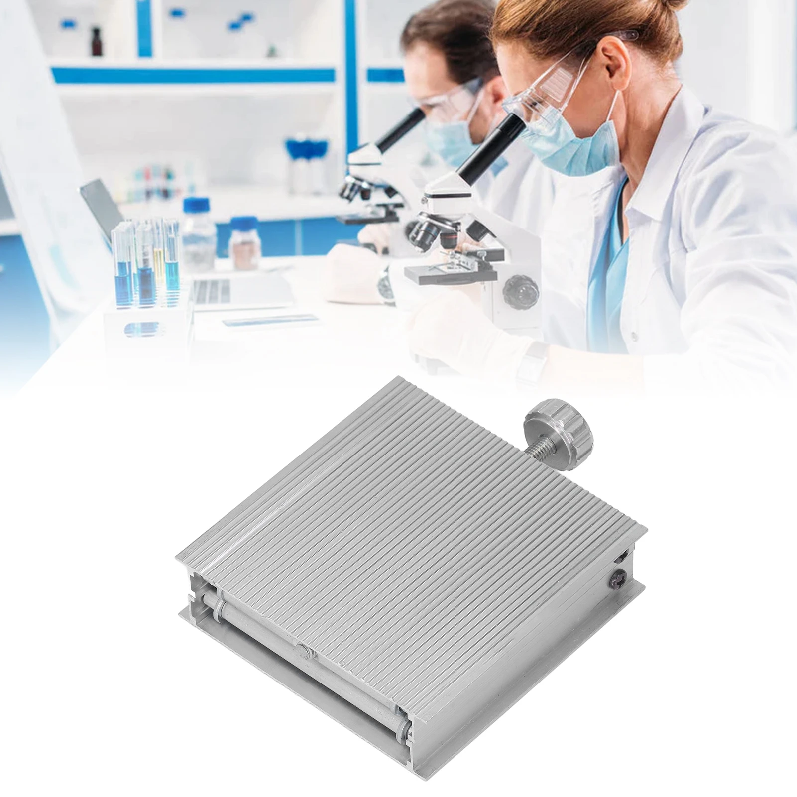 Laboratory Lifting Platform 90x90mm Height Adjustable Measuring Tool Manual Lift Platform Black