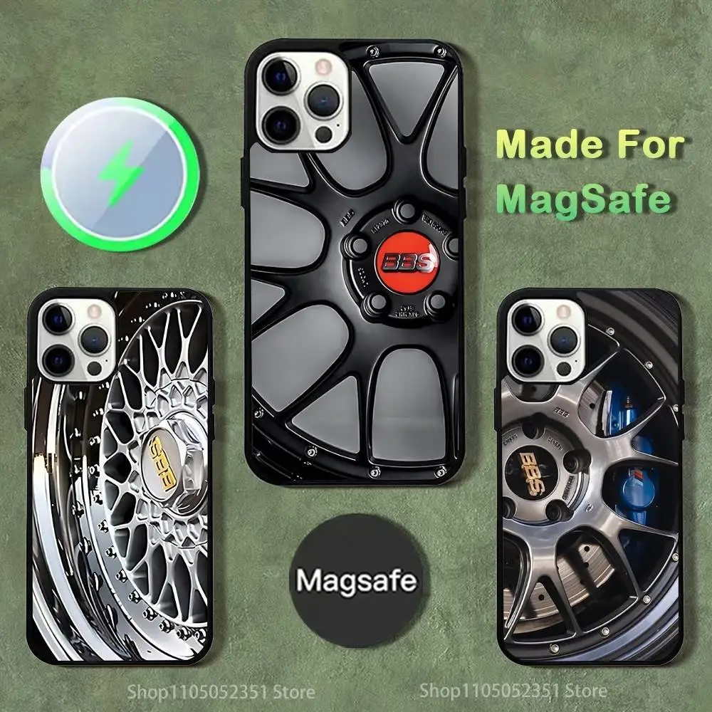 

Bbs-S car wheels Phone Case For iPhone 16,15,14,13,12,11,Pro,Max,Plus,Mini,SE4,E Magnetic Magsafe Wireless Charging