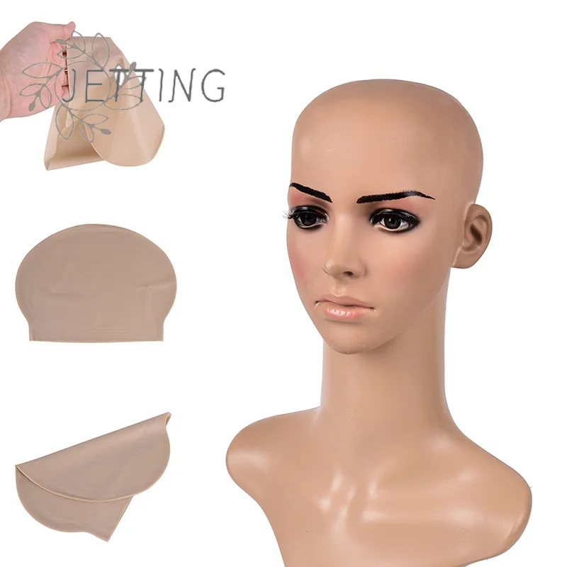 Hot Fake Latex Flesh Skin Unisex Bald Head Wig Cap Rubber Skinhead Costume Prank